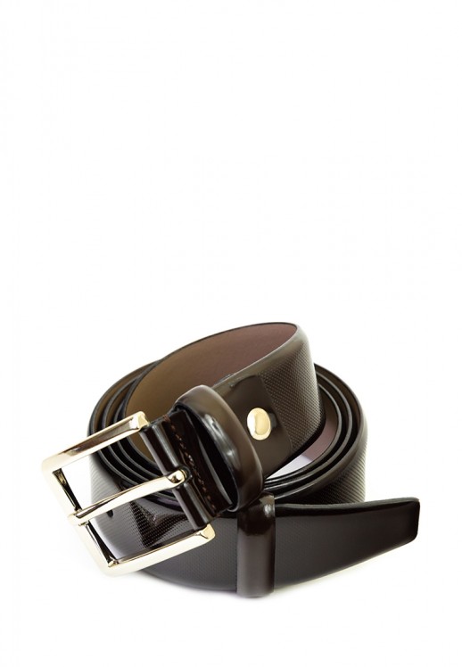 Ремень Bond 2101 коричневый лакированный