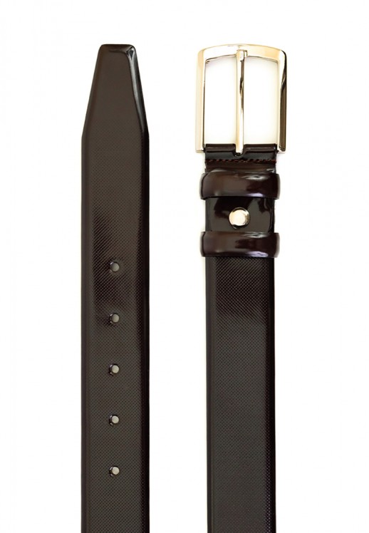 Ремень Bond 2101 коричневый лакированный