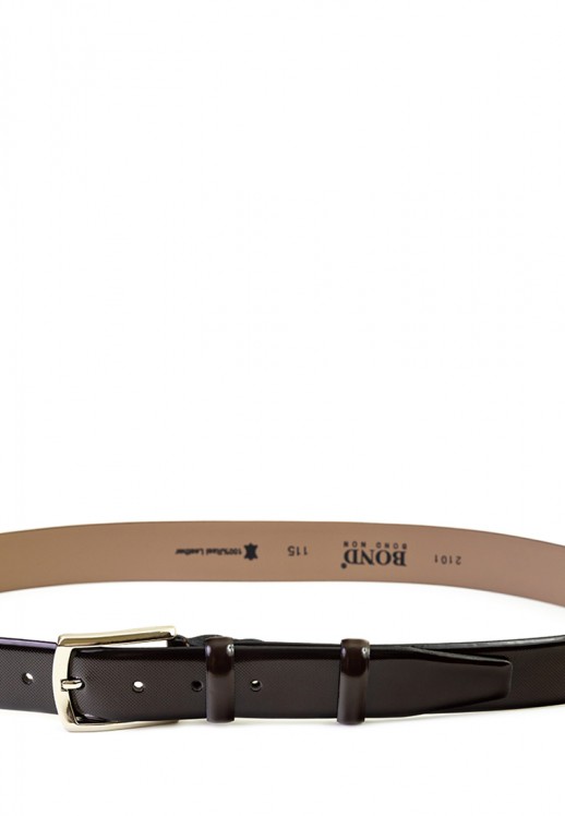 Ремень Bond 2101 коричневый лакированный