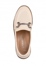 Лоферы Vesba 523680-09 бежевые