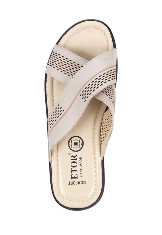 Шлёпанцы Etor 1069-85411 бежевые