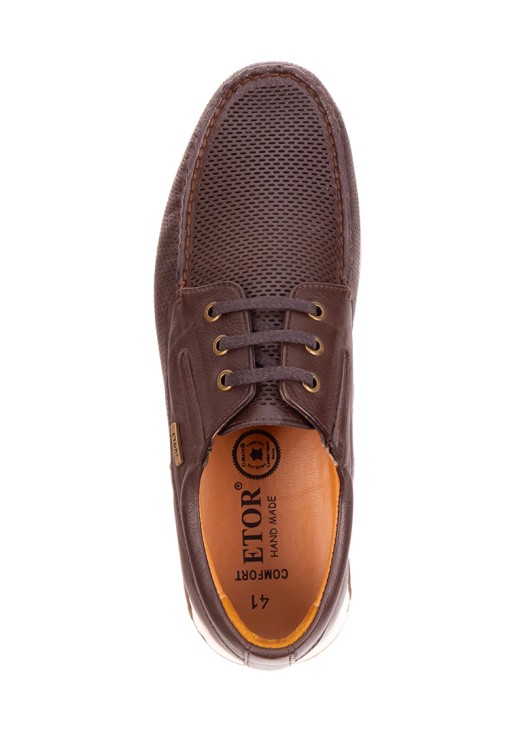 Мокасины Etor 18772-011 коричневые