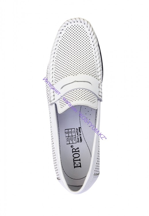 Мокасины Etor 14427-7188 белые