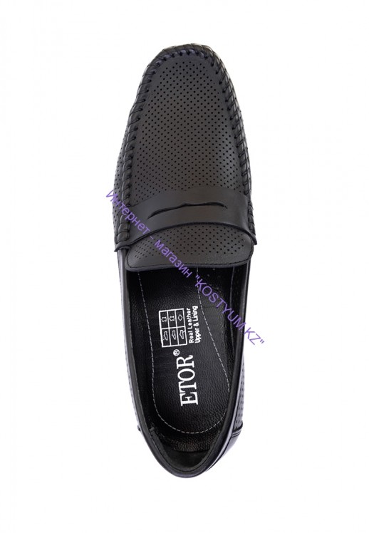 Мокасины Etor 14427-7188 чёрные