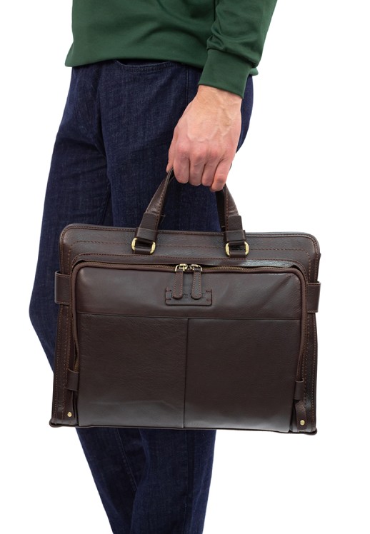Сумка-портфель Roberto Tonelli RT166-4 коричневая