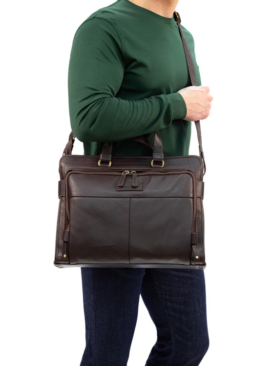 Сумка-портфель Roberto Tonelli RT166-4 коричневая