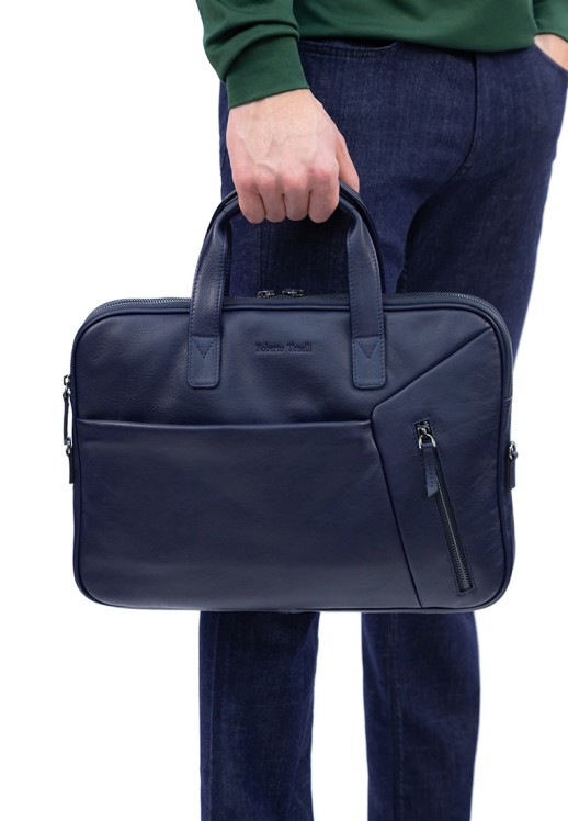 Сумка-портфель Roberto Tonelli RT167-49 синяя