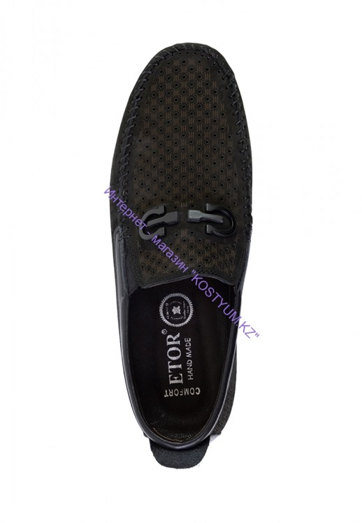 Мокасины Etor 16329-16654 нубук коричневые