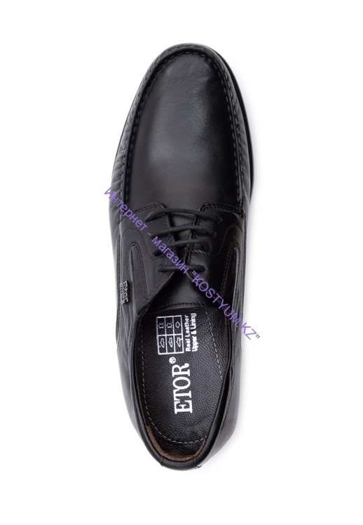 Мокасины Etor 12795 чёрные закрытые