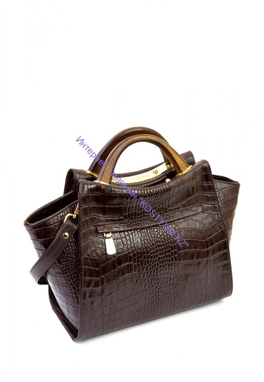 Сумка Tony Bellucci 300-41 коричневая кроко