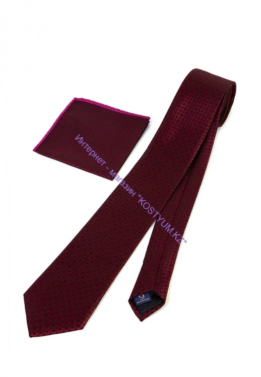 Мужской галстук Quesste g-14 бордовый