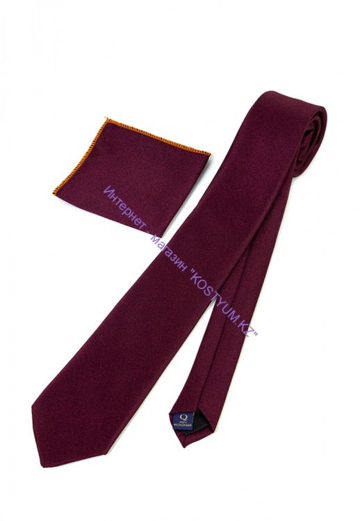 Мужской галстук Quesste g-24 бордовый