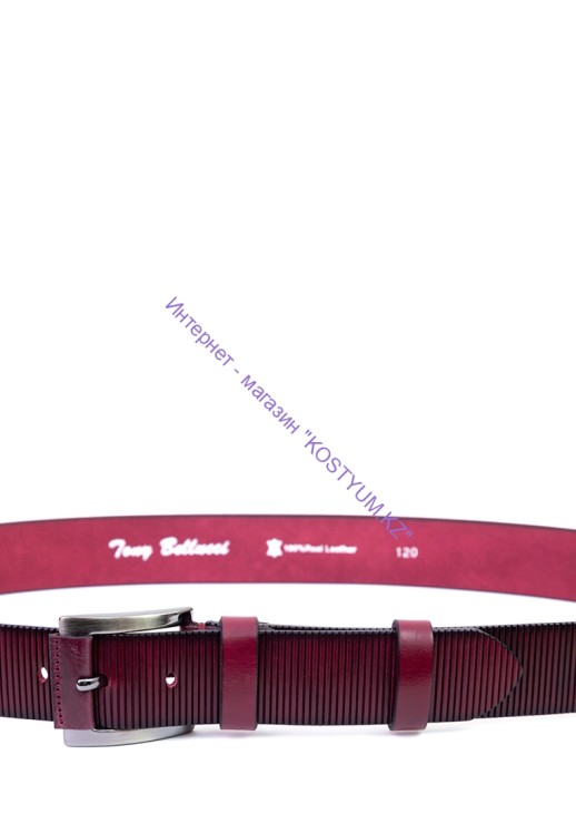 Ремень Tony Bellucci 48980 бордовый