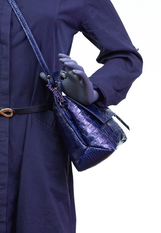 Сумка Tony Bellucci 059-8 синяя кроко