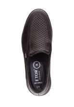 Мокасины Etor 18046-006 чёрные 