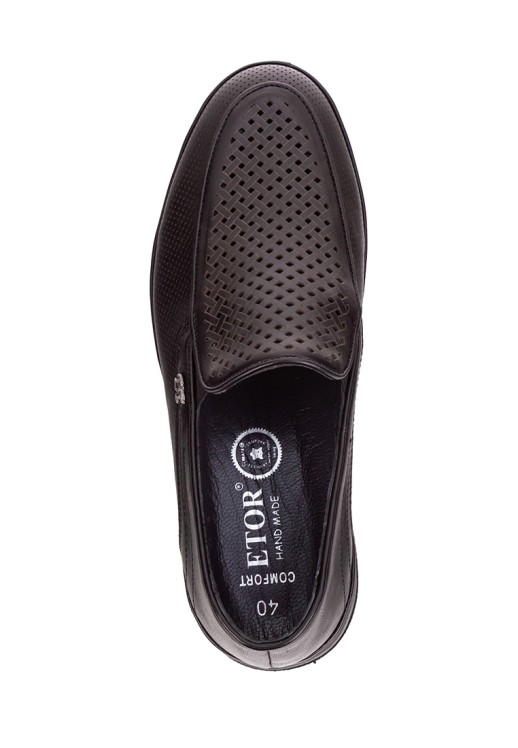 Мокасины Etor 18046-006 чёрные
