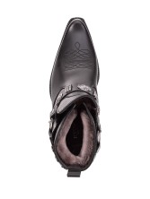 Казаки Etor 63-007 черные с мехом