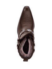 Казаки Etor 63-007 коричневые с мехом