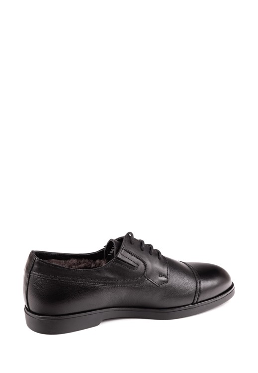 Туфли Etor 18617-14 чёрные с мехом