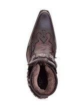 Казаки Etor 6654 черные с мехом