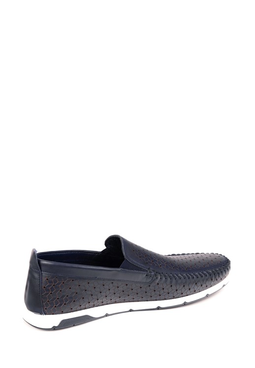 Мокасины Etor 18777-011 кожаные синие