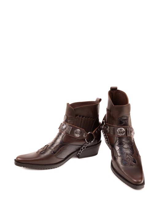 Казаки Etor 6654-008 коричневые