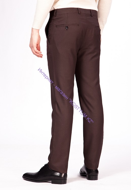 Мужские брюки коричневые текстурные Mario Moretti