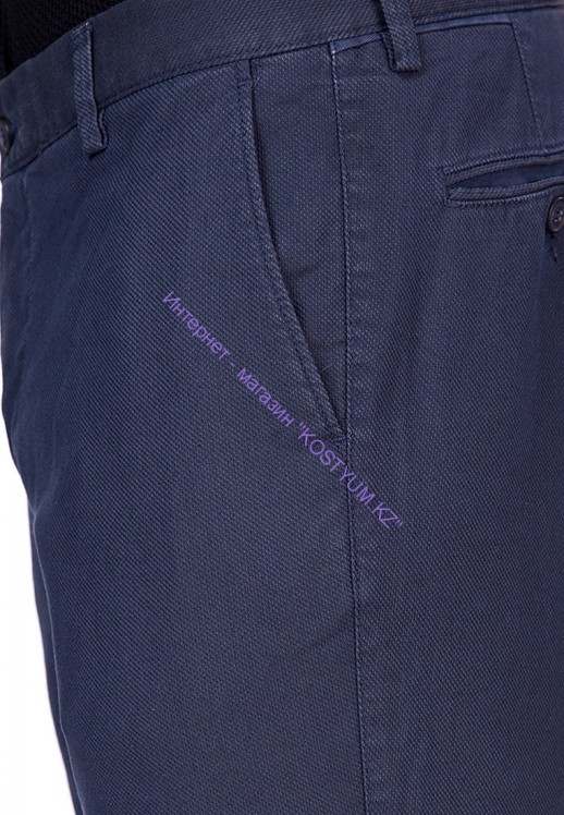 Слаксы Bosmenti синие текстурные