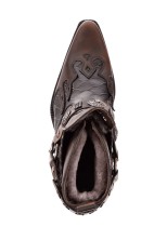 Казаки Etor 6654 коричневые с мехом