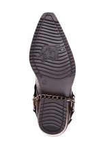 Казаки Etor 6654 коричневые с мехом