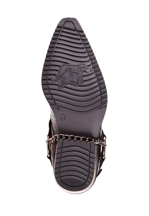 Казаки Etor 6654 коричневые с мехом