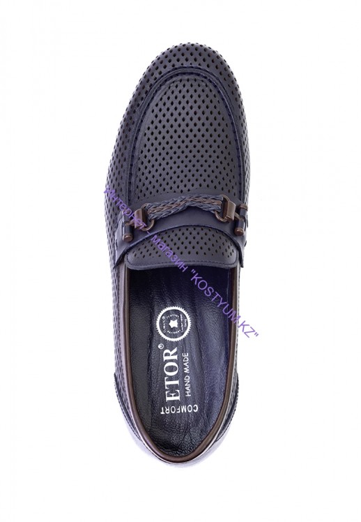 Мокасины Etor 16203-217 синие