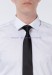 Мужской галстук чёрный однотонный
