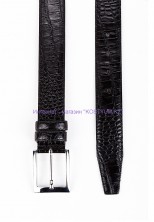 Ремень Karya 9005 чёрный лаковый 