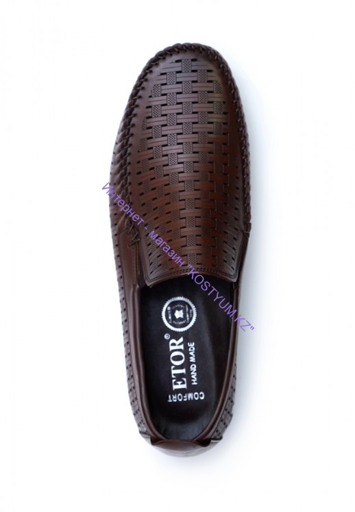 Мокасины Etor 10349-16654 коричневые 