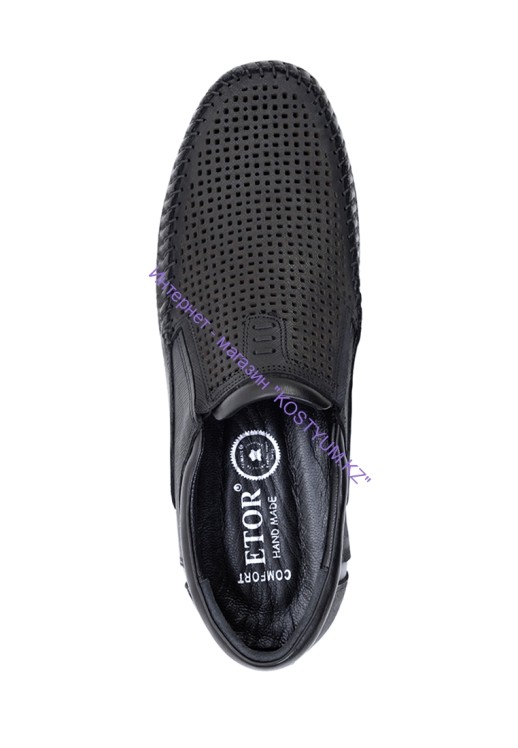 Мокасины Etor 15652-16654 чёрные