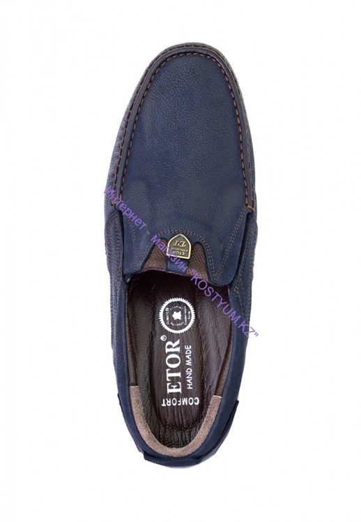 Мокасины Etor 16222-16654 синие 