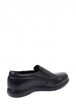 Мокасины Etor 16704-405 чёрные с мехом