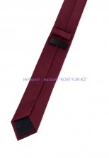 Мужской галстук бордовый однотонный