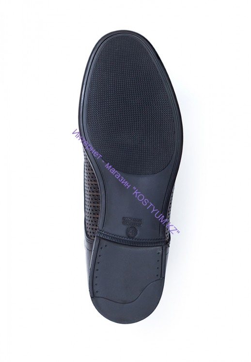 Мокасины Etor 12795-7188 чёрные с перфорацией