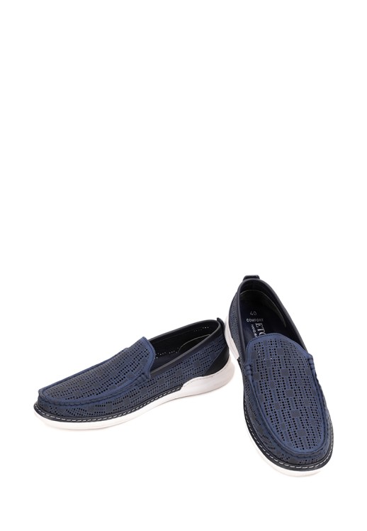 Мокасины Etor 16148-1056 нубук синие