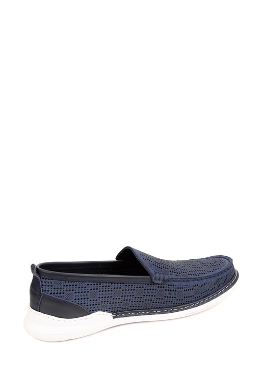 Мокасины Etor 16148-1056 нубук синие