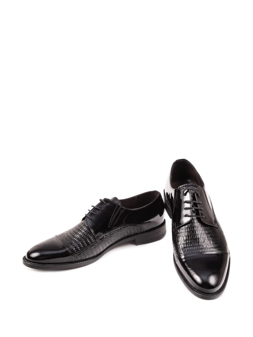 Туфли Etor 14761-7257 чёрные лаковые