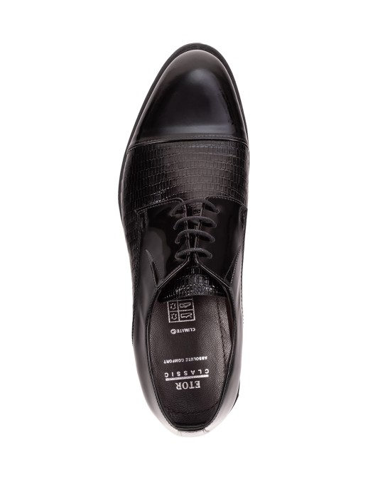 Туфли Etor 14761-7257 чёрные лаковые