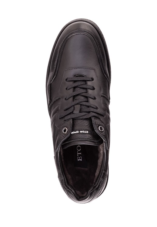 Кроссовки Etor 9587-828 чёрные с мехом