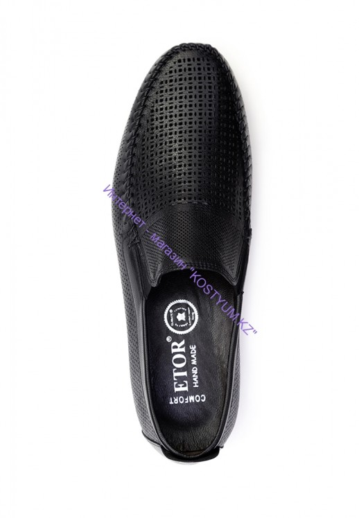 Мокасины Etor 14949-6590 чёрные