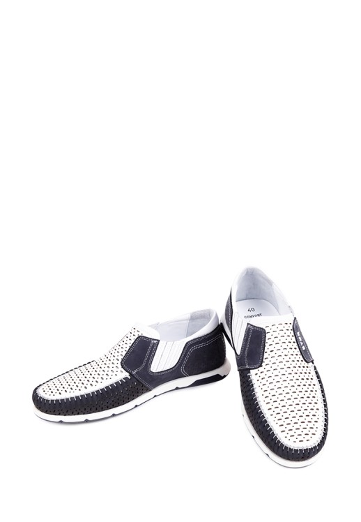 Мокасины Etor 18912-011 белые