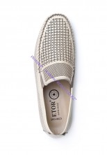 Мокасины Etor 14949-6590 бежевые 