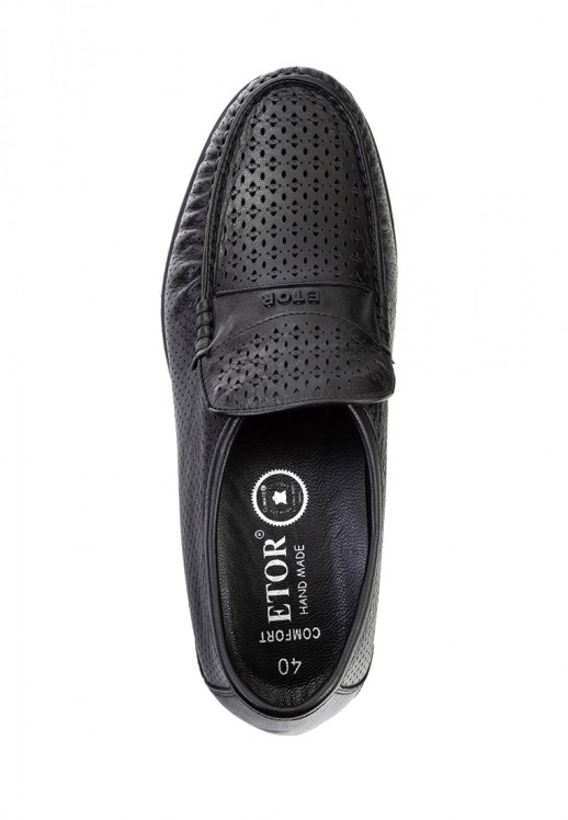 Мокасины Etor 17391-33 чёрные