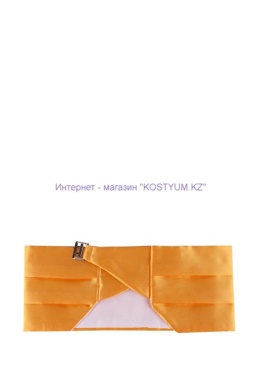 Комплект камербанд с бабочкой и платочком жёлтый